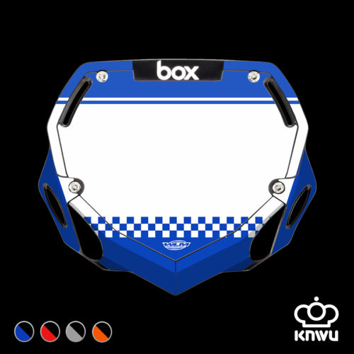 BMX Numberplate Checkered