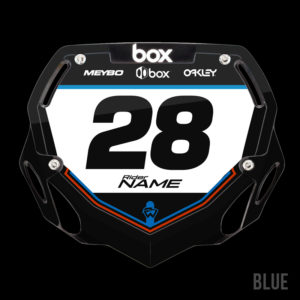 BMX Numberplate Dozzle blue