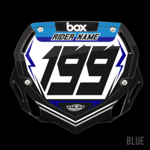 BMX Numberplate name blue