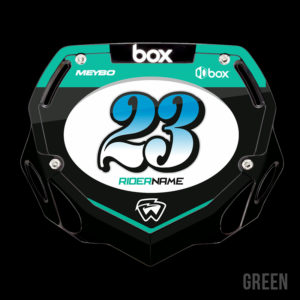 BMX Numberplate winner green