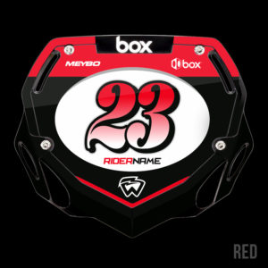 BMX Numberplate winner red