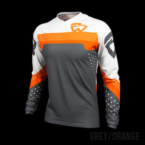 Bmx dotstripe shirt orange grey
