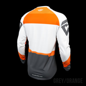 Bmx dotstripe shirt orange grey