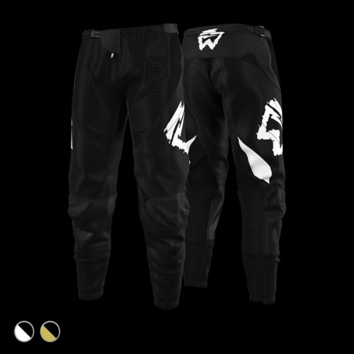 MX Broek Country Black White Front