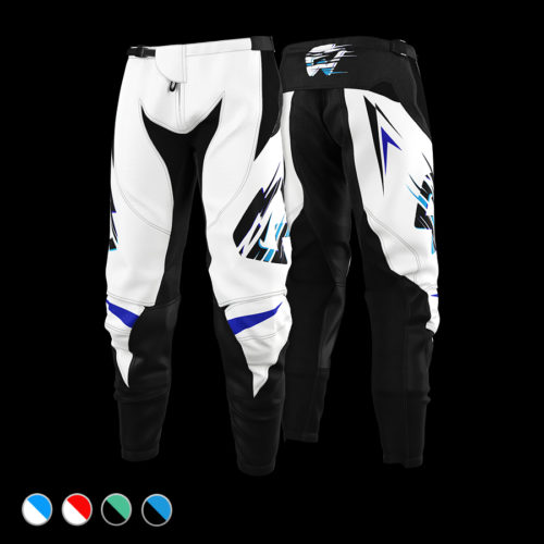 MX Broek Dashing Blue White Front