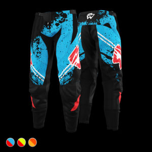 MX Broek Rush Blue Red Front