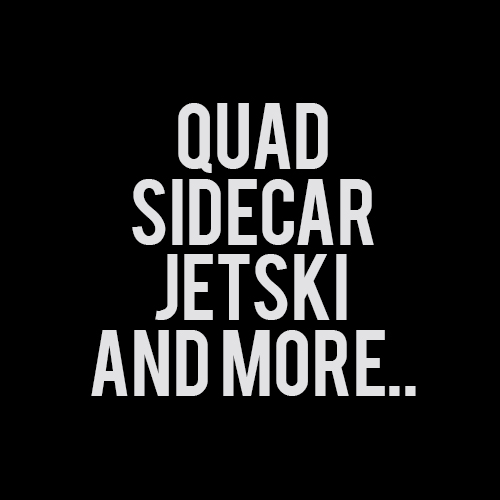 Quad, Zijspan, Jetski en meer..